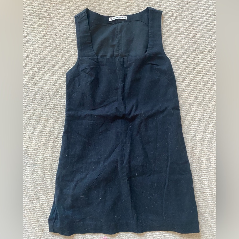 Abercrombie Black Linen Mini Dress